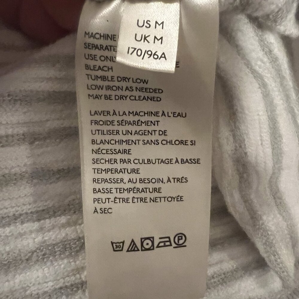 FREE PEOPLE We The Free Top Cropped Size Medium Sabrina Striped Terry Casual - Picture 10 of 10